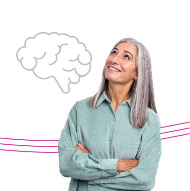 Woman having an idea