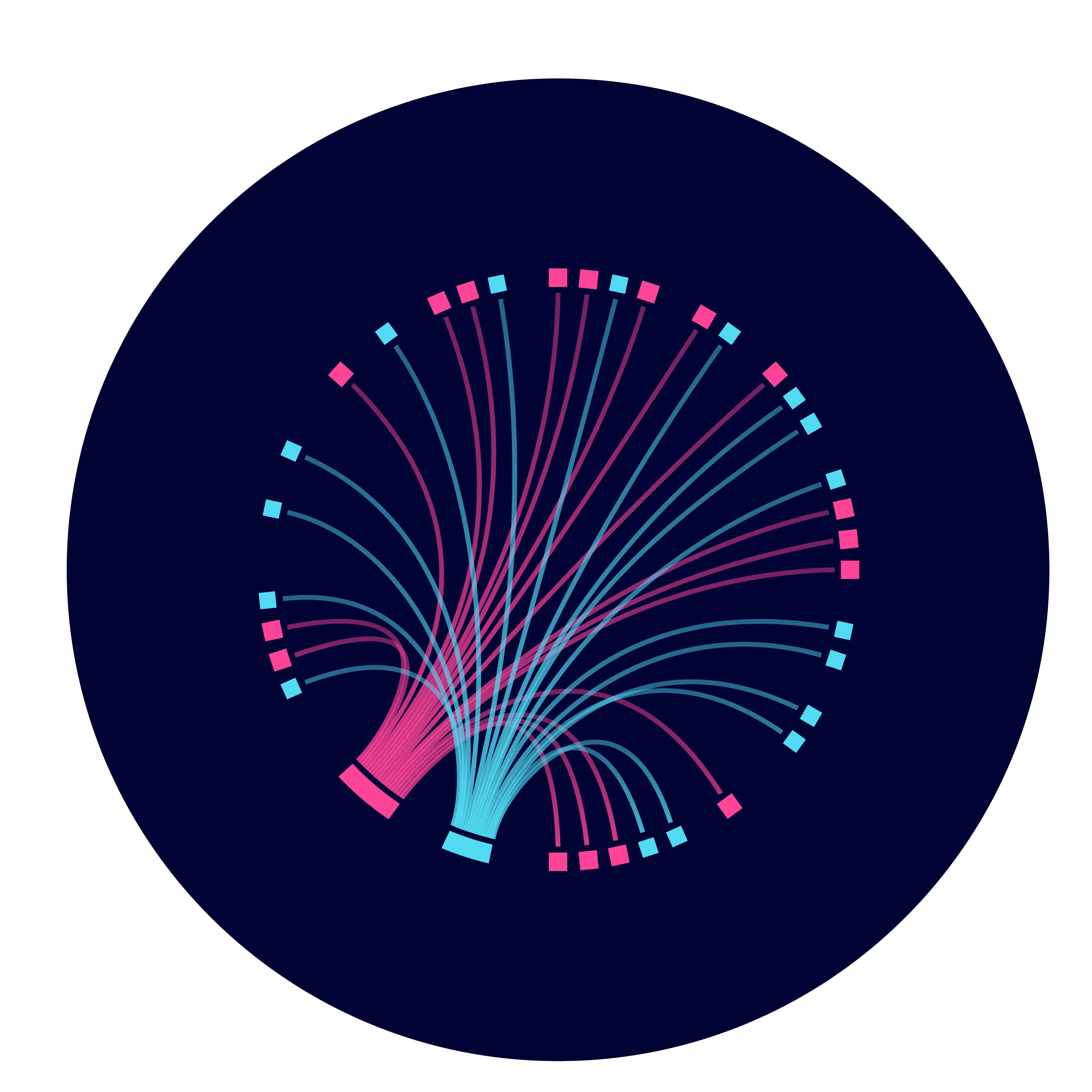 Fiber optic lense illustration